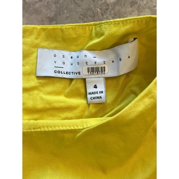 Osman Yousefzada Collective T-Shirt Dress in Yellow 4 Womens Mini Aline - Picture 8 of 11